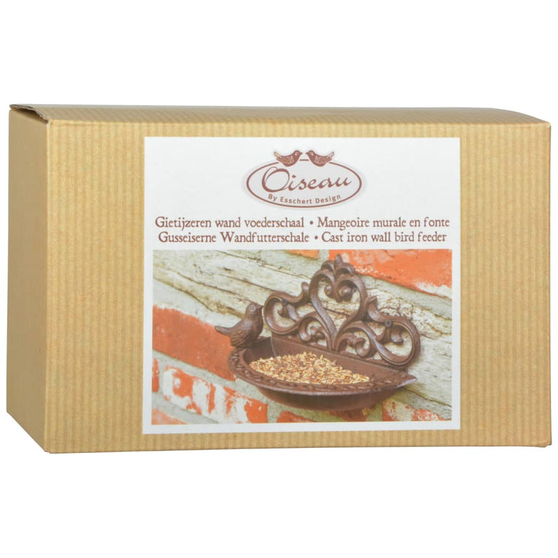 Load image into Gallery viewer, Esschert design vogelvoederbakje gietijzer bruin br26
