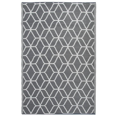 Esschert design buitenkleed 180x121 cm grijs en wit oc25