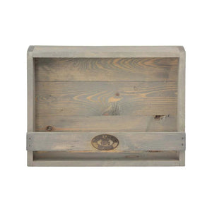 Esschert design houten bloempothouder 12.3x39.1x28.9 cm grijs