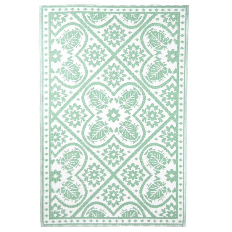 Load image into Gallery viewer, Esschert design buitenkleed 182x122 cm groen en wit
