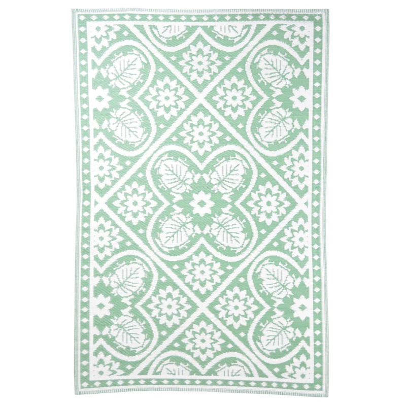Load image into Gallery viewer, Esschert design buitenkleed 182x122 cm groen en wit
