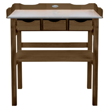 Esschert design oppottafel met lades bruin