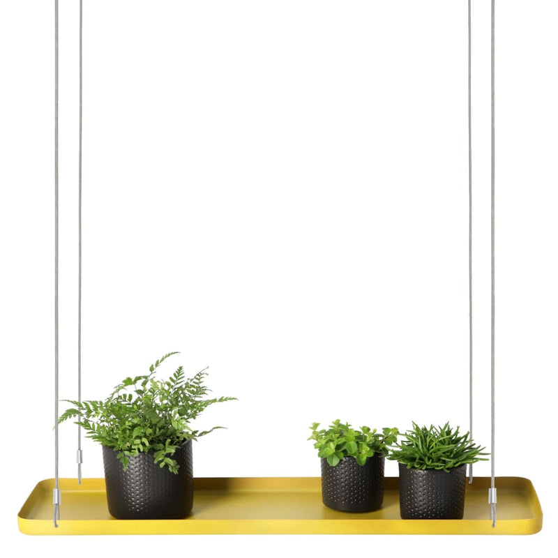 Load image into Gallery viewer, Esschert design plantenblad hangend rechthoekig l goudkleurig
