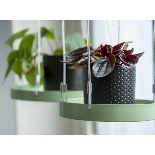 Esschert design plantenblad hangend rond s groen