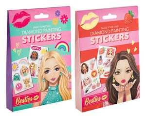 Besties diamond painting stickers assorti