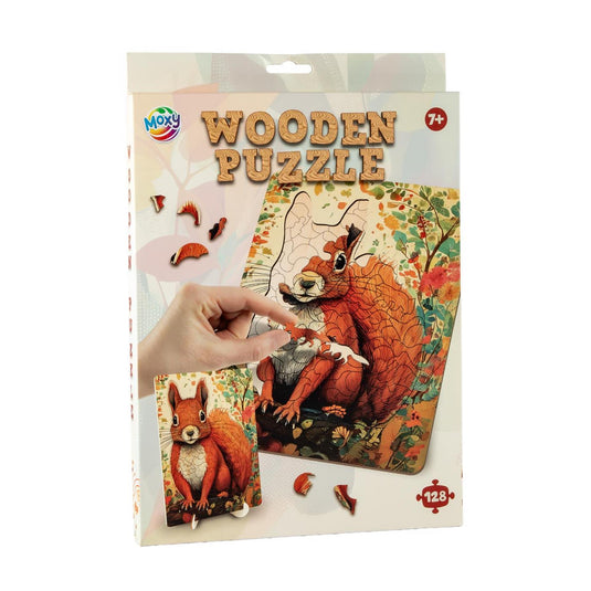Moxy houten puzzel squirrel unieke vorm