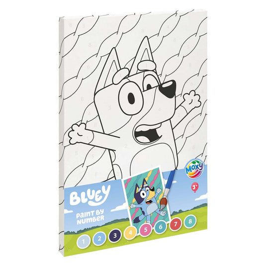 Moxy bluey schilderen op nummer canvas