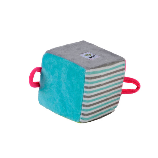 Angel toys rammelaar kubus met belletje 11 cm