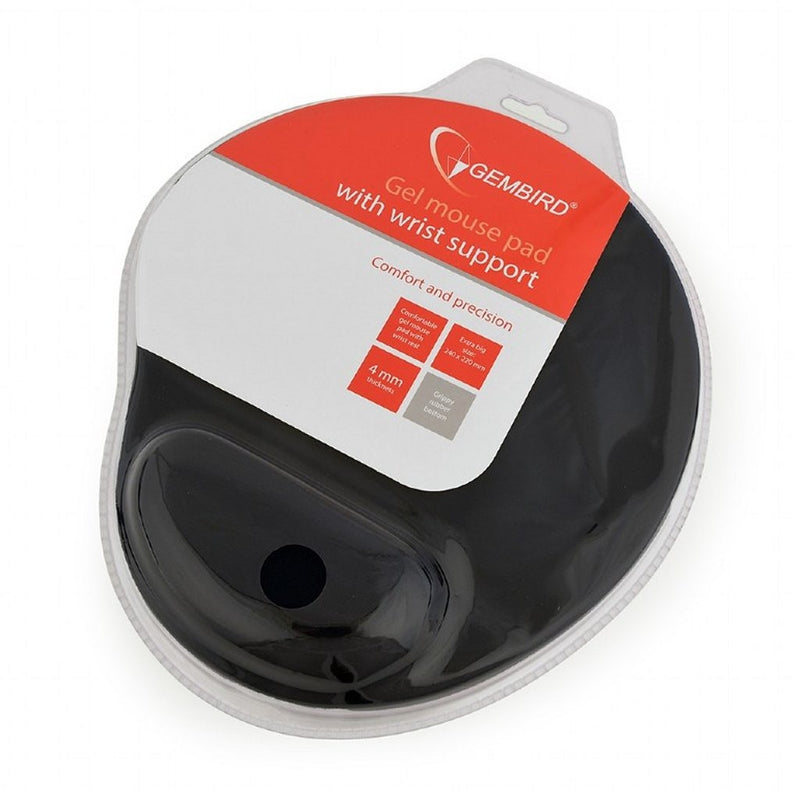 Load image into Gallery viewer, Gembird muismat met gel polssteun zwart
