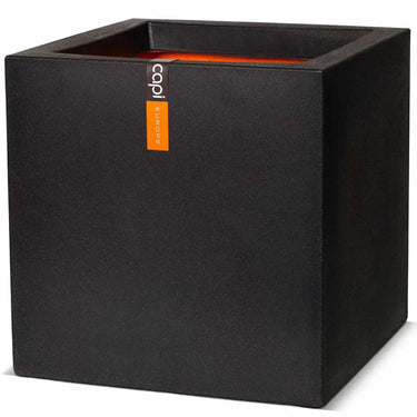 Capi plantenbak urban smooth vierkant 40x40x40 cm zwart kbl903