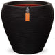 Capi bloempot nature rib taps 42x38 cm zwart kblr362