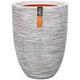 Capi Capi Bloempot Nature Rib elegant laag 46x58 cm ivoorkleurig KOFI783