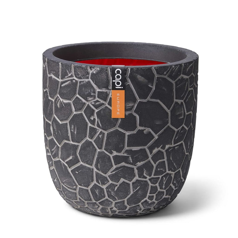 Load image into Gallery viewer, Capi bloempot clay bolvormig 43x41 cm antracietkleurig
