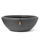 Capi bloempot arc granite laag 61x25 cm antracietkleurig
