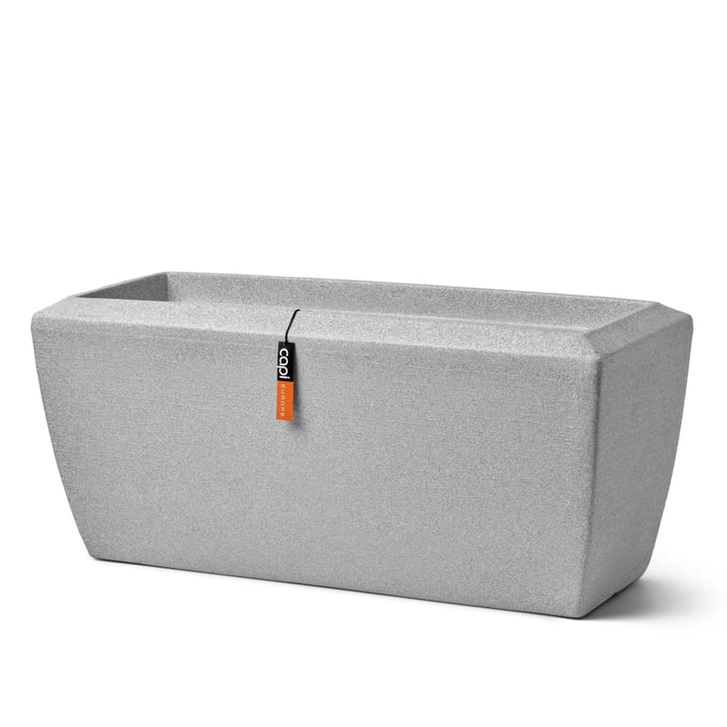 Load image into Gallery viewer, Capi plantenbak arc granite rechthoekig 90x35x40 cm ivoorkleurig
