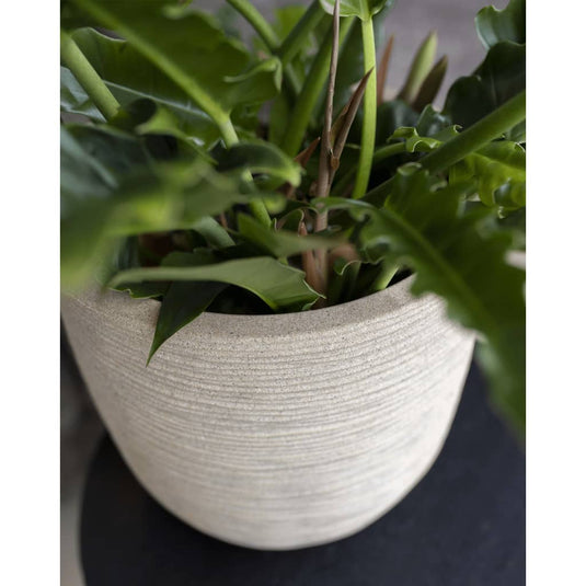 Capi plantenbak waste rib 43x41 cm terrazzo beige