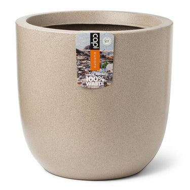 Capi plantenbak waste smooth 35x34 cm terrazzo beige
