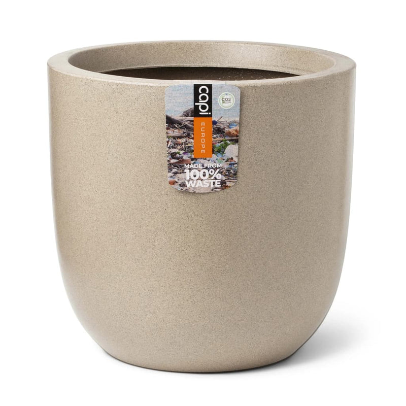 Load image into Gallery viewer, Capi plantenbak waste smooth 43x41 cm terrazzo beige

