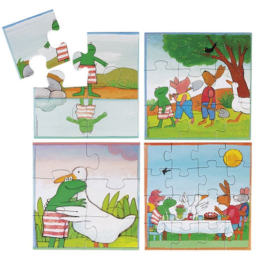 Bambolino kikker puzzel 4 in 1. 3+