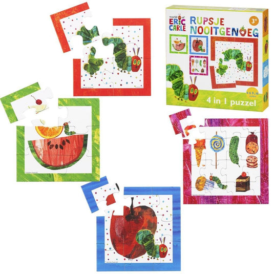 Bambolino toys rupsje nooitgenoeg puzzel, 4in1