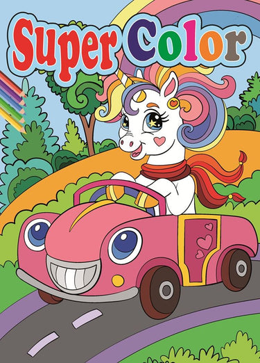 Boek specials nederland bv super kleurboek a4, 192 pag 4 ass (12 st
