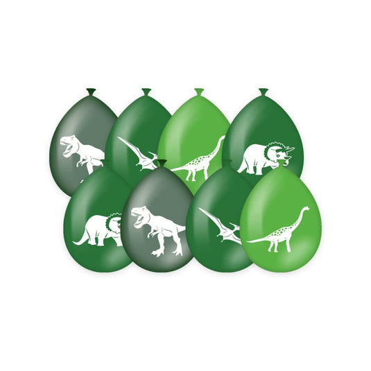 Pd-party dino party ballonnen 8 stuks