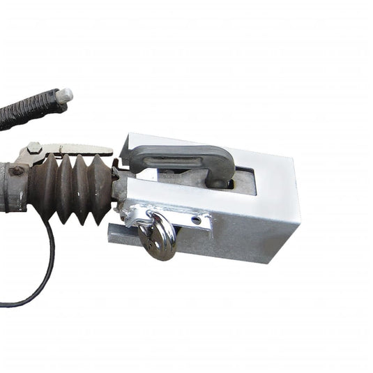 Proplus koppelingsslot staal 23 cm zilver met discusslot
