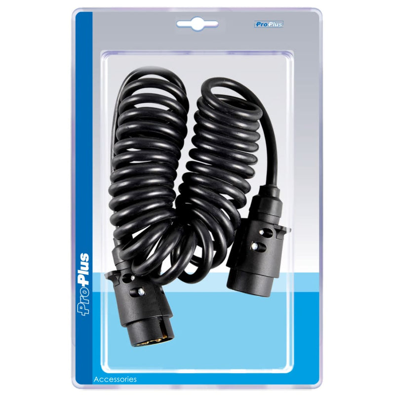 Load image into Gallery viewer, Proplus spiraalkabel met 2x7-pins stekker 3 m
