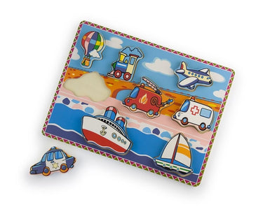 Simply for kids houten voertuigen puzzel