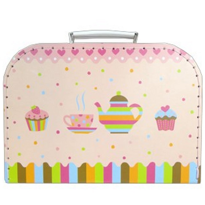 Load image into Gallery viewer, Simply for kids simply for porseleinen theeservies cupcake met koffertje
