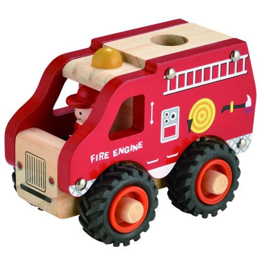 Simply for kids houten brandweerauto