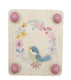 Houten bloemenpers vogel. 3+
