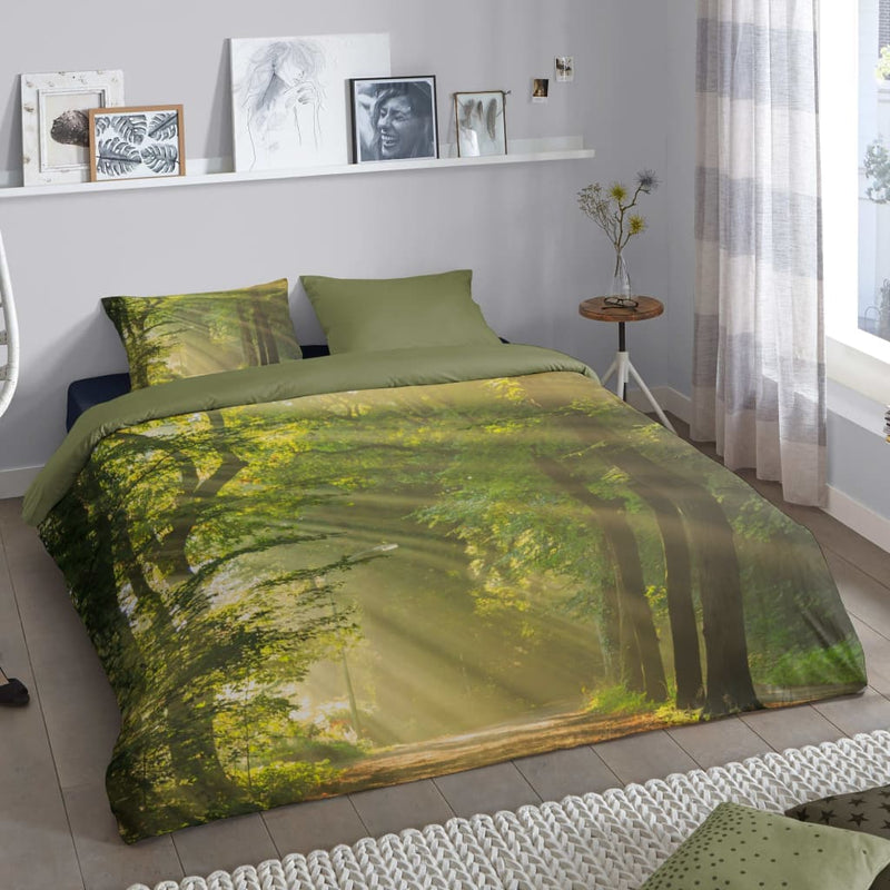 Load image into Gallery viewer, Good Morning Good Morning Dekbedovertrek WOODS 140x200 220 cm groen
