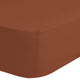 Good Morning Good Morning Hoeslaken jersey 90 100x220 cm terracottakleurig