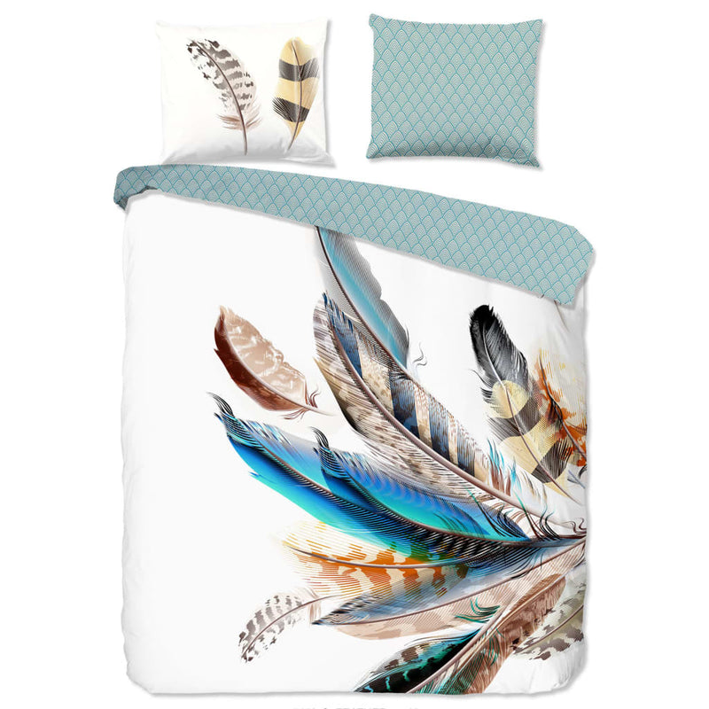 Load image into Gallery viewer, Good Morning Good Morning Dekbedovertrek FEATHER 155x220 cm meerkleurig
