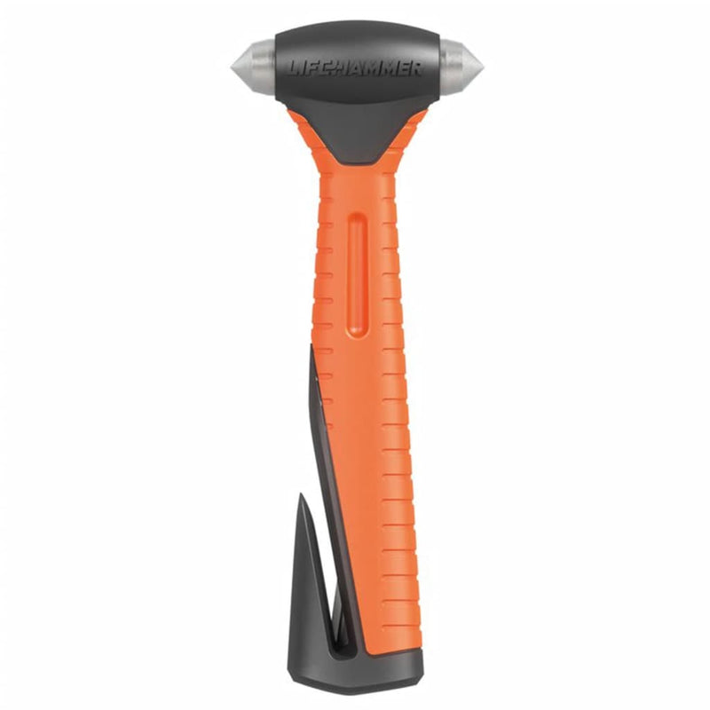Load image into Gallery viewer, Lifehammer noodhamer plus met gordelsnijder oranje 16,5 cm
