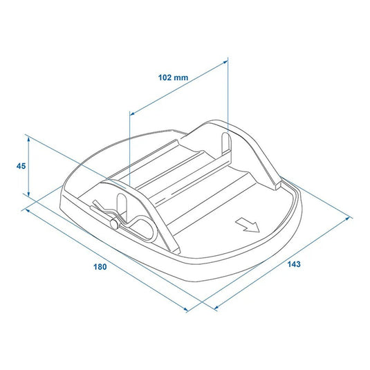 stabilisatievoeten met borgpen zwart 4 stuks