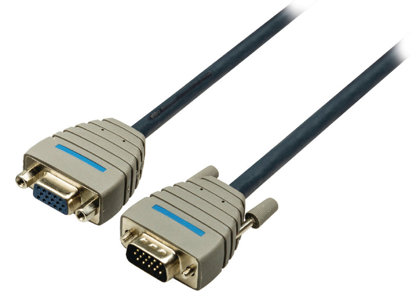 Load image into Gallery viewer, Bandridge bcl1002 vga verlengkabel vga male - vga female 15-pins 2.00 m blauw
