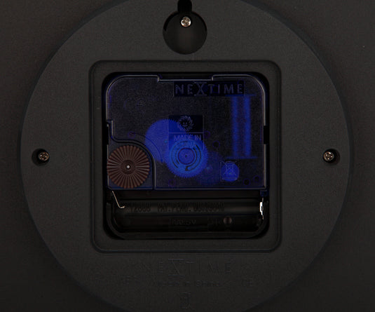 Nextime ne-3004 wandklok dia. 39 cm, plastic, 3d, grijs, #039;la ville #039;