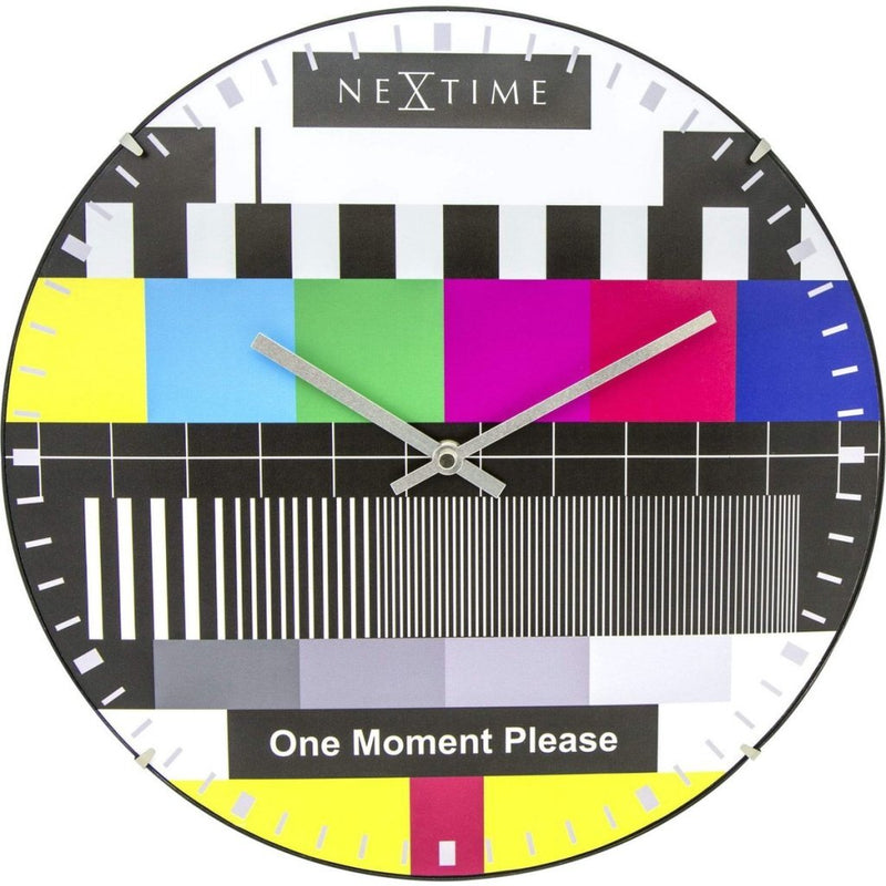 Load image into Gallery viewer, Nextime ne-3162 glazen wandklok testpage dome 35 cm
