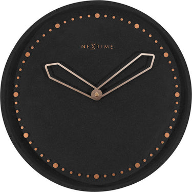 NeXtime NeXtime NE-3197ZW Wandklok Dia. 35 Cm, Polyresin, Zwart
