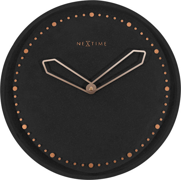 Load image into Gallery viewer, NeXtime NeXtime NE-3197ZW Wandklok Dia. 35 Cm, Polyresin, Zwart
