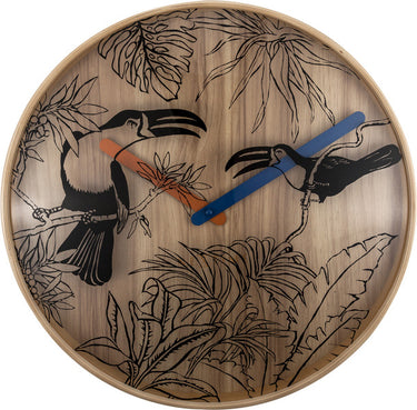 Nextime ne-3230 wandklok tropica ø40 hout