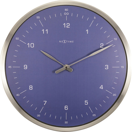 Nextime ne-3243bl wandklok 60 minutes ø33 metaal blauw