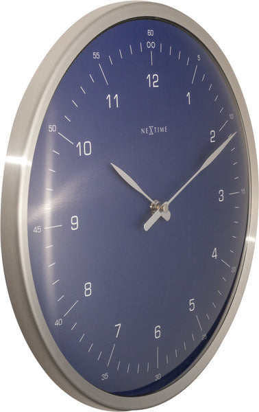 Nextime ne-3243bl wandklok 60 minutes ø33 metaal blauw