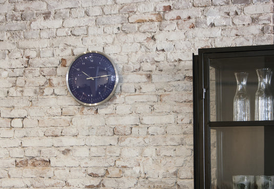 Nextime ne-3243bl wandklok 60 minutes ø33 metaal blauw
