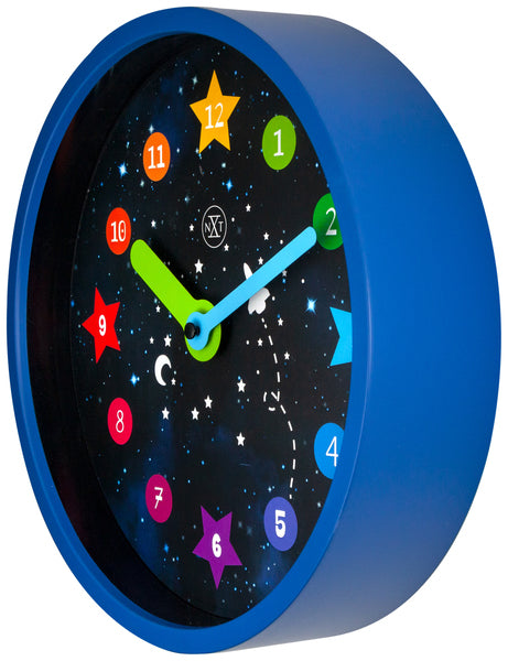 Load image into Gallery viewer, Nextime nx-7356 wandklok nxt apollo dia 30cm kunststof blauw

