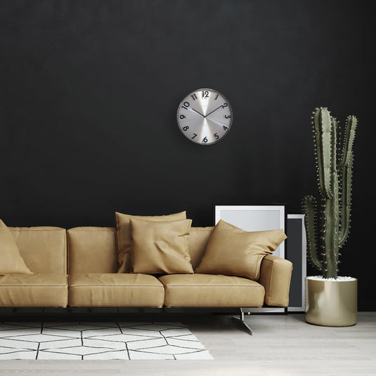 Nextime ne-3289gs metalen wandklok - 40cm -stille klok - metaal - reflection