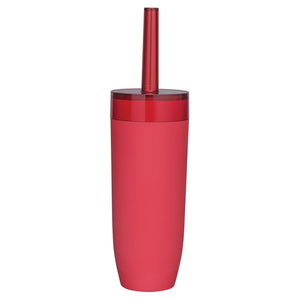 Sealskin bloom - toiletborstel met houder - vrijstaand - rood