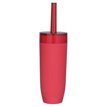 Sealskin bloom - toiletborstel met houder - vrijstaand - rood